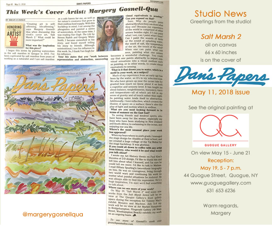 Dans Papers Cover with Salt Marsh 2 on Cover, May 11, 2018